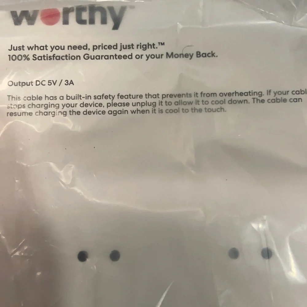 Source Unknown White USB-A to USB-C Cable